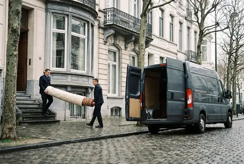 Enlèvement d'un tapis à domicile par Atelier Royale