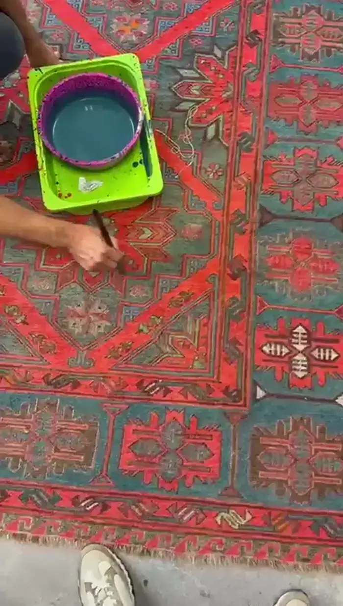 Recoloration d'un tapis à la teinture — vidéo de l'atelier Atelier Royale